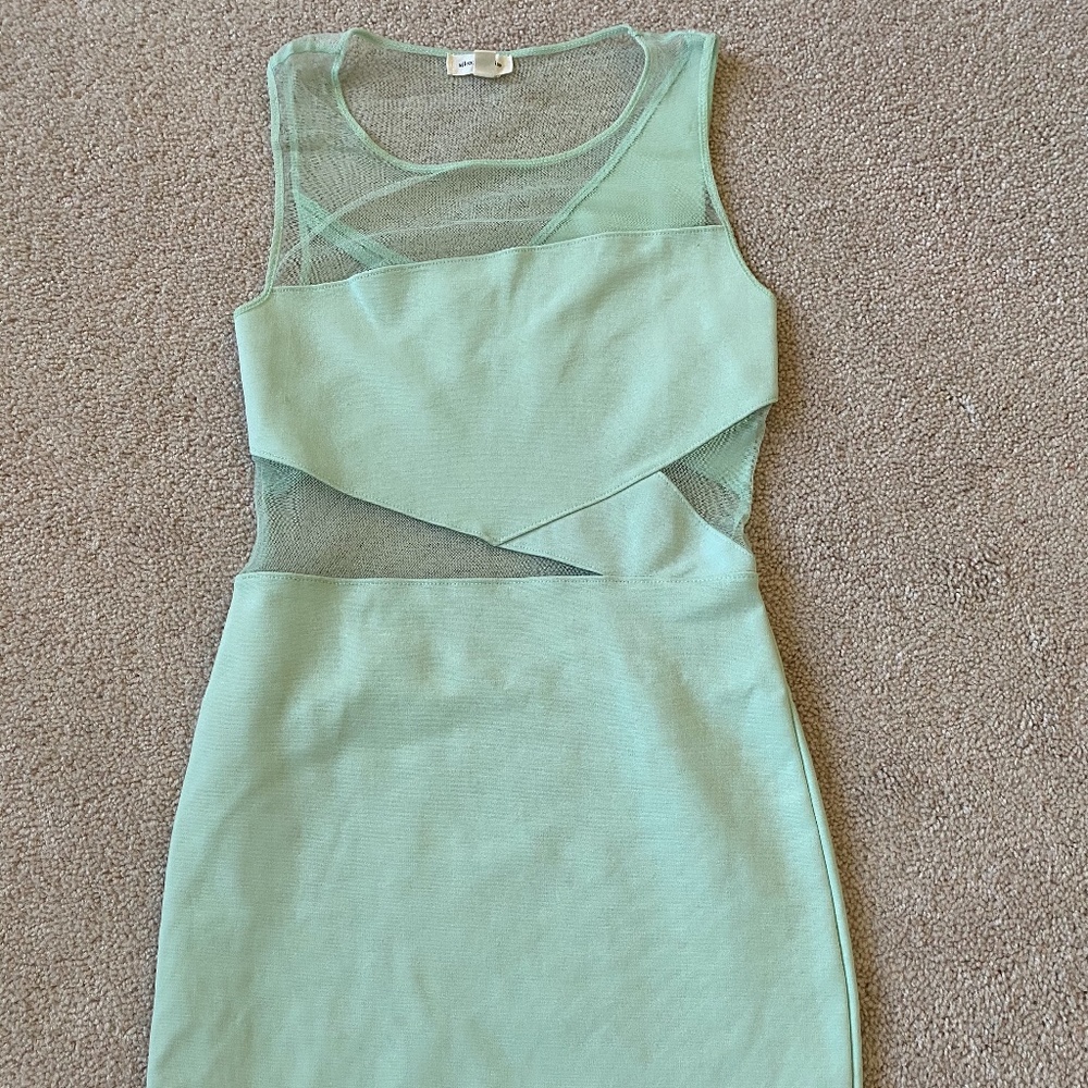 Silence+Noise Asymmetrical stretch dress